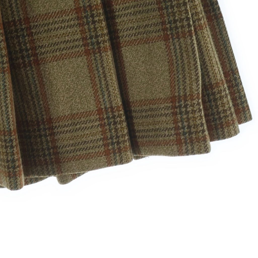 Gucci Check Pleated Skirt Beige — view 5