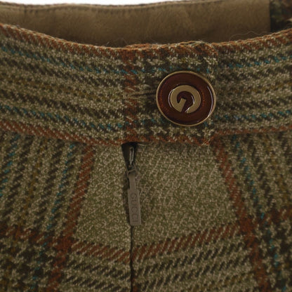 Gucci Check Pleated Skirt Beige — view 6