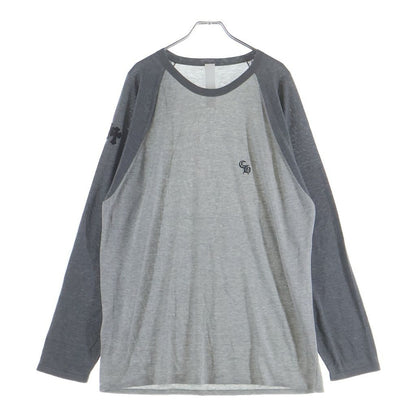 Chrome Hearts Patch CH Embroidery Raglan Long Sleeve T-Shirt Gray