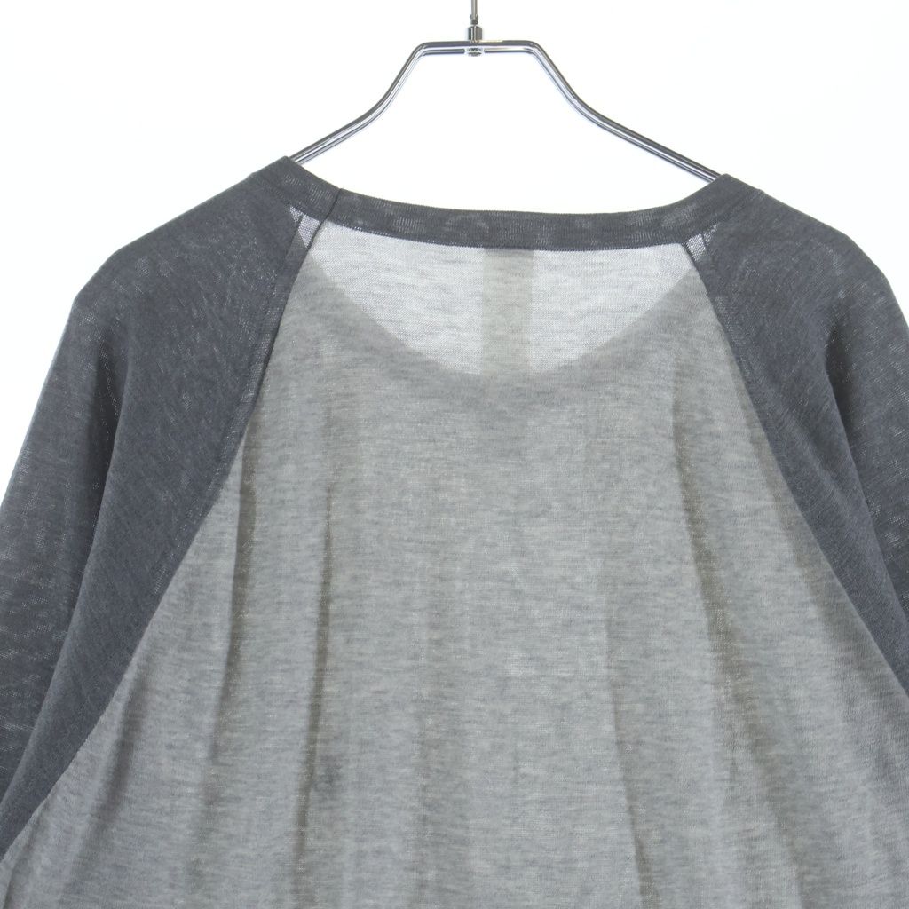 Chrome Hearts Patch CH Embroidery Raglan Long Sleeve T-Shirt Gray — view 4