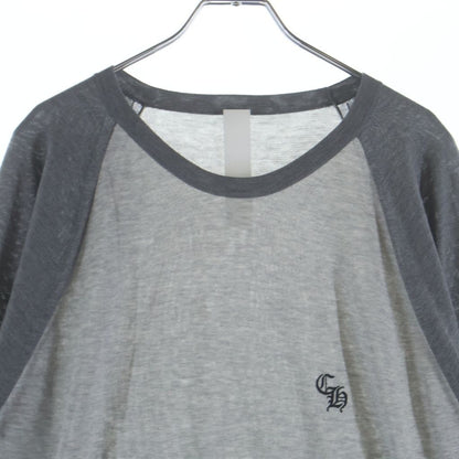 Chrome Hearts Patch CH Embroidery Raglan Long Sleeve T-Shirt Gray — view 3