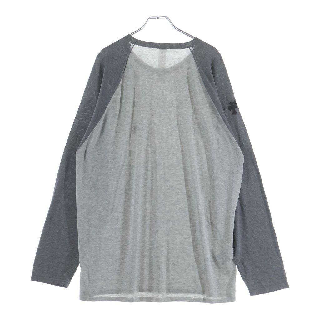 Chrome Hearts Patch CH Embroidery Raglan Long Sleeve T-Shirt Gray — view 2