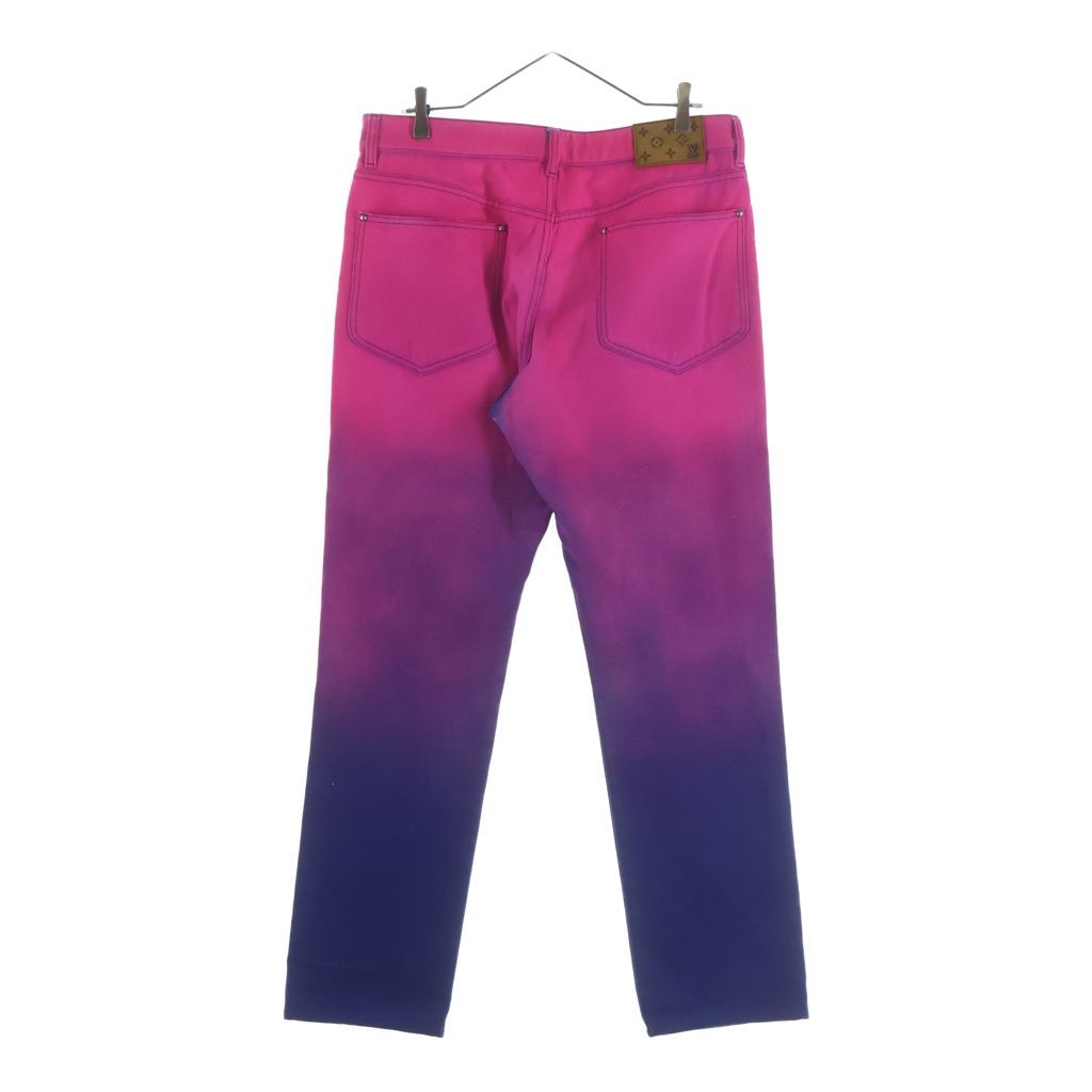 Louis Vuitton Amen Break Gradient Denim Pants Blue Pink — view 2