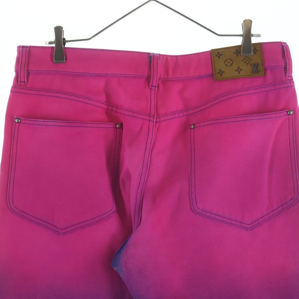 Louis Vuitton Amen Break Gradient Denim Pants Blue Pink — view 4