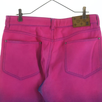 Louis Vuitton Amen Break Gradient Denim Pants Blue Pink — view 4