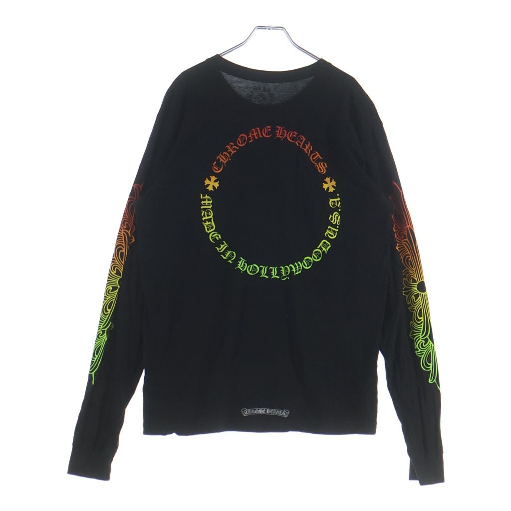 Chrome Hearts Gradient Logo Print Hollywood Limited Sleeve Floral Horse Shoe