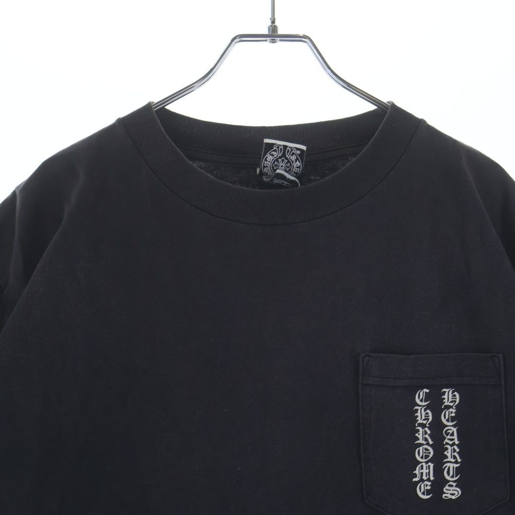 Chrome Hearts Vintage CH T-Shirt Scroll Label Print Crew Neck Pocket Short — view 3