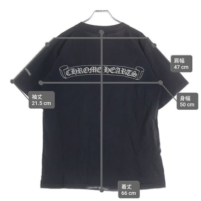 Chrome Hearts Vintage CH T-Shirt Scroll Label Print Crew Neck Pocket Short — view 9