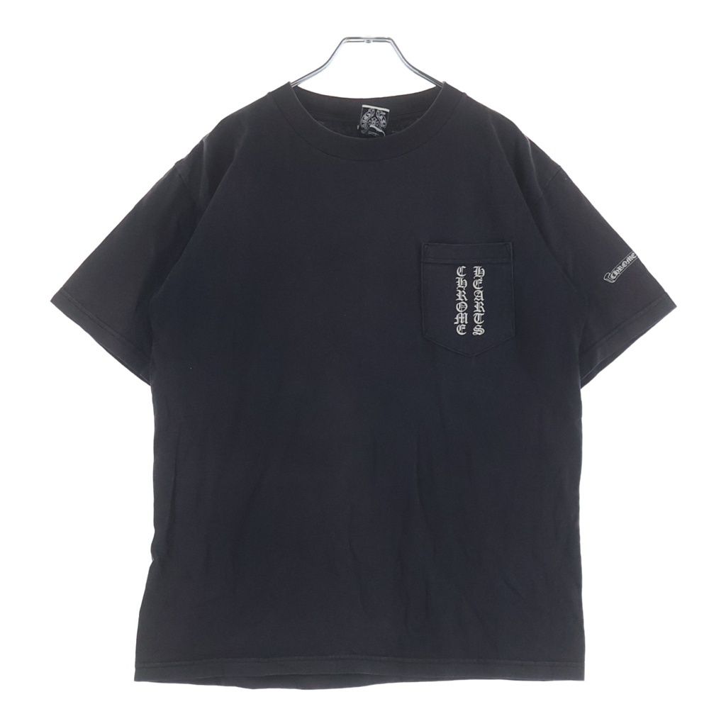 Chrome Hearts Vintage CH T-Shirt Scroll Label Print Crew Neck Pocket Short — view 2