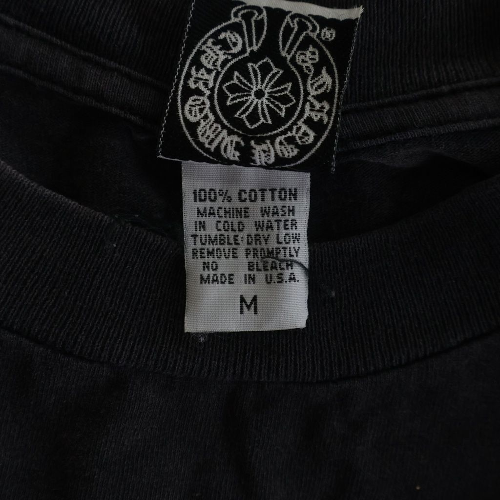 Chrome Hearts Vintage CH T-Shirt Scroll Label Print Crew Neck Pocket Short — view 8