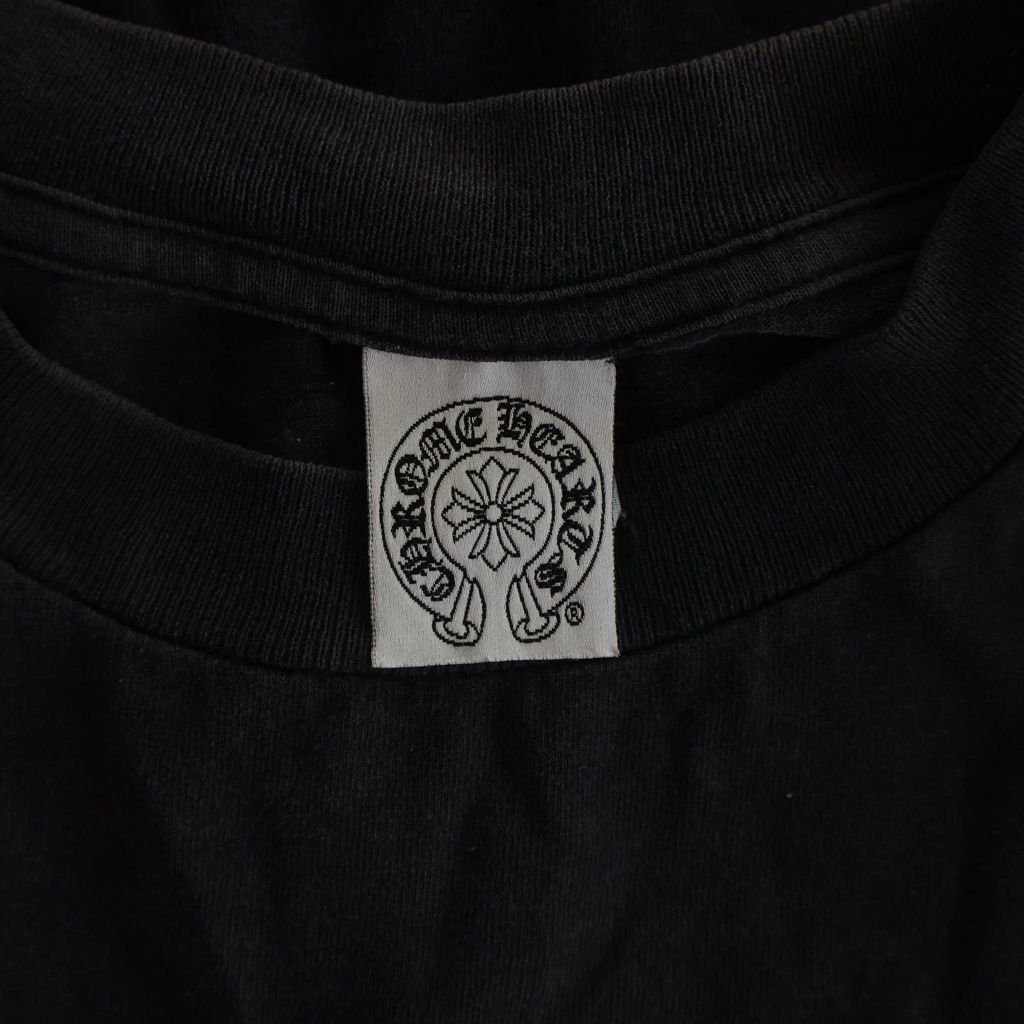 Chrome Hearts Vintage CH T-Shirt Scroll Label Print Crew Neck Pocket Short — view 7