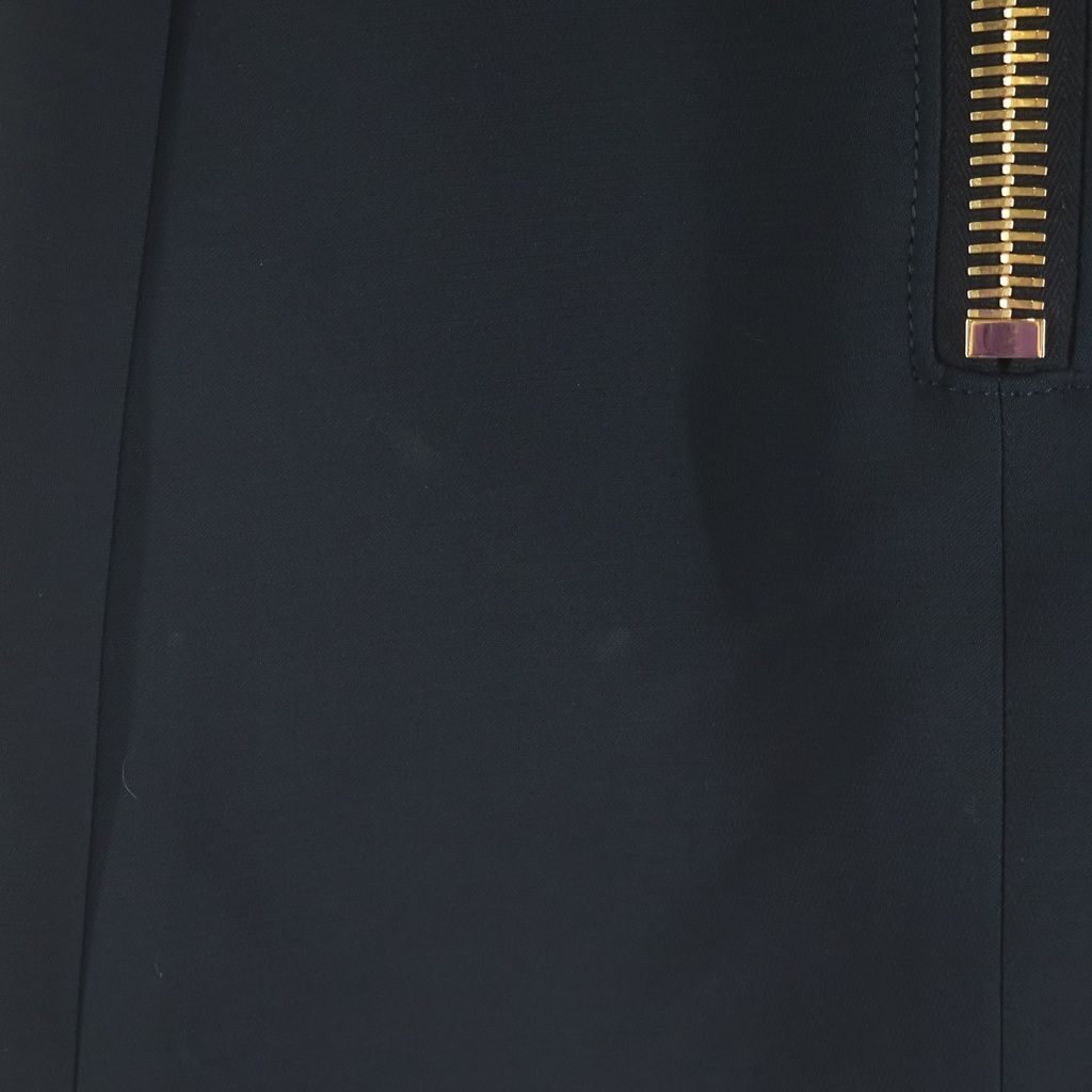 Louis Vuitton Wool Gold Button Mini Skirt Black 34 — view 5