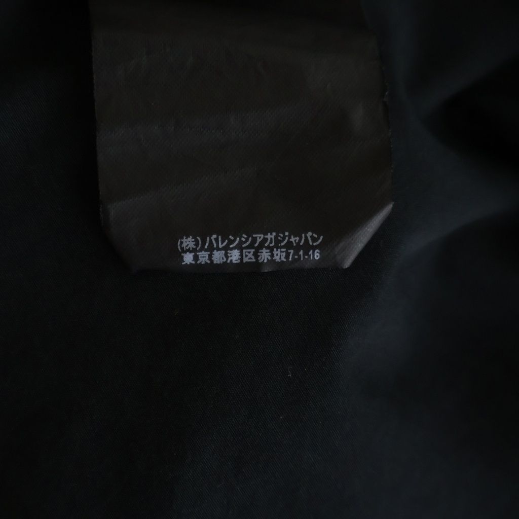 Balenciaga Hooded Drawstring Chest Pocket Long Sleeve Shirt Black Hoodie — view 8