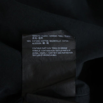 Balenciaga Hooded Drawstring Chest Pocket Long Sleeve Shirt Black Hoodie — view 7