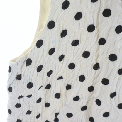 Dolce & Gabbana Rayon Onepeace All Over Pattern Dot Dress White — view 5