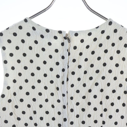 Dolce & Gabbana Rayon Onepeace All Over Pattern Dot Dress White — view 4