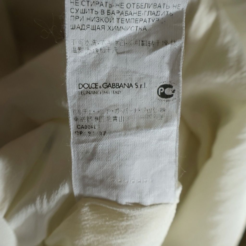 Dolce & Gabbana Rayon Onepeace All Over Pattern Dot Dress White — view 8