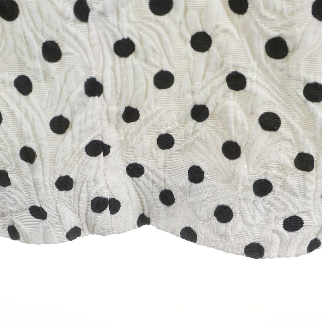 Dolce & Gabbana Rayon Onepeace All Over Pattern Dot Dress White — view 6