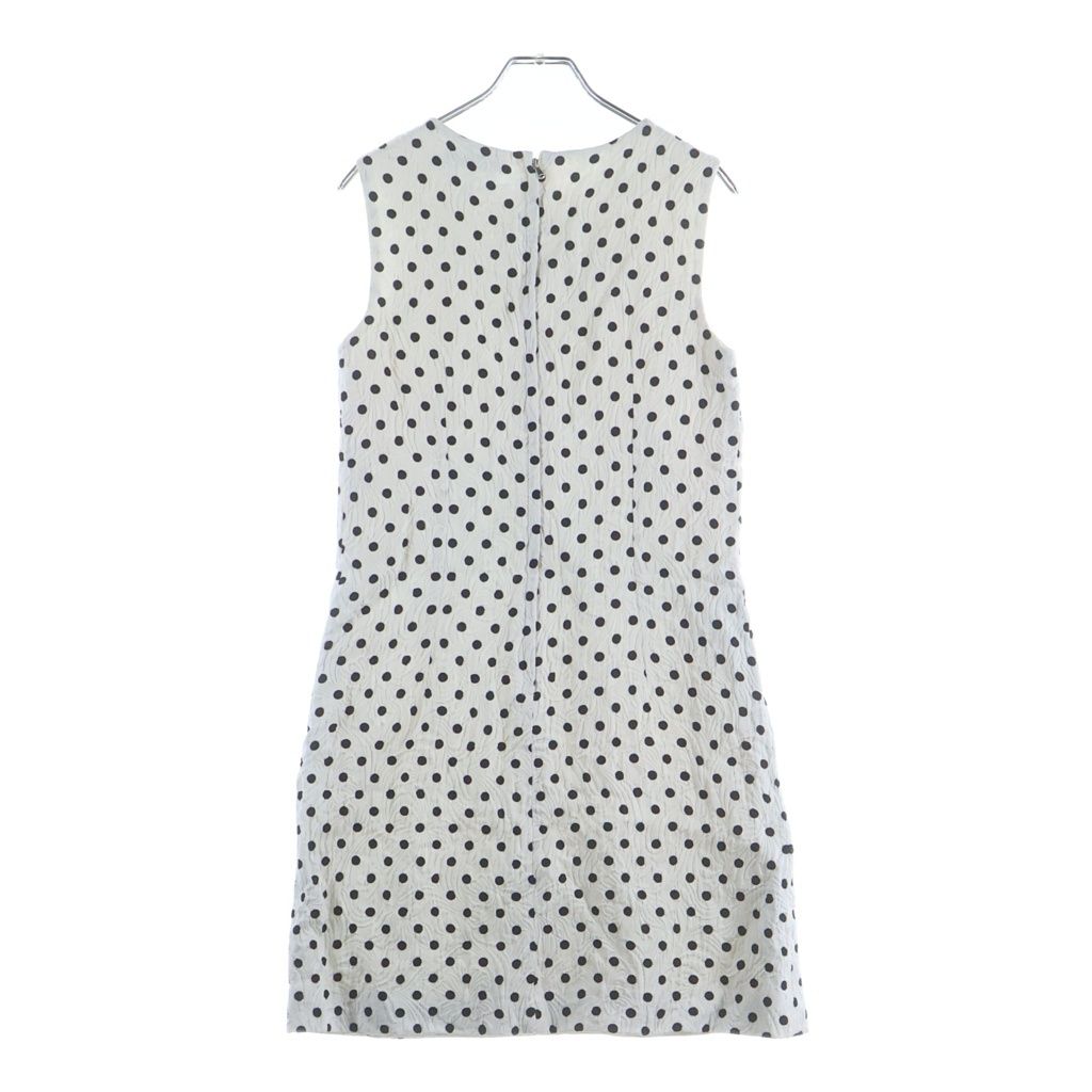 Dolce & Gabbana Rayon Onepeace All Over Pattern Dot Dress White — view 2