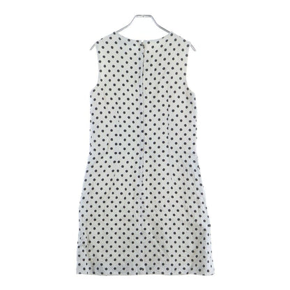 Dolce & Gabbana Rayon Onepeace All Over Pattern Dot Dress White — view 2