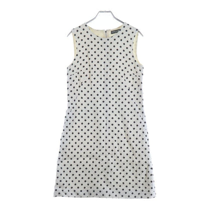 Dolce & Gabbana Rayon Onepeace All Over Pattern Dot Dress White