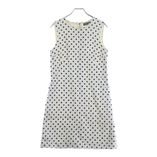 Dolce & Gabbana Rayon Onepeace All Over Pattern Dot Dress White