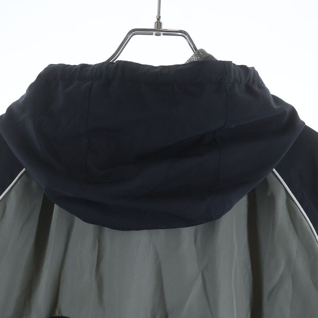 Miu Miu Technical Nylon Zip Up Jacket Gray Black — view 4