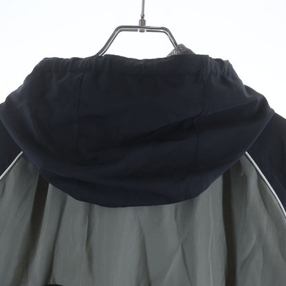 Miu Miu Technical Nylon Zip Up Jacket Gray Black — view 4