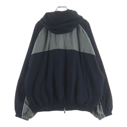Miu Miu Technical Nylon Zip Up Jacket Gray Black — view 2