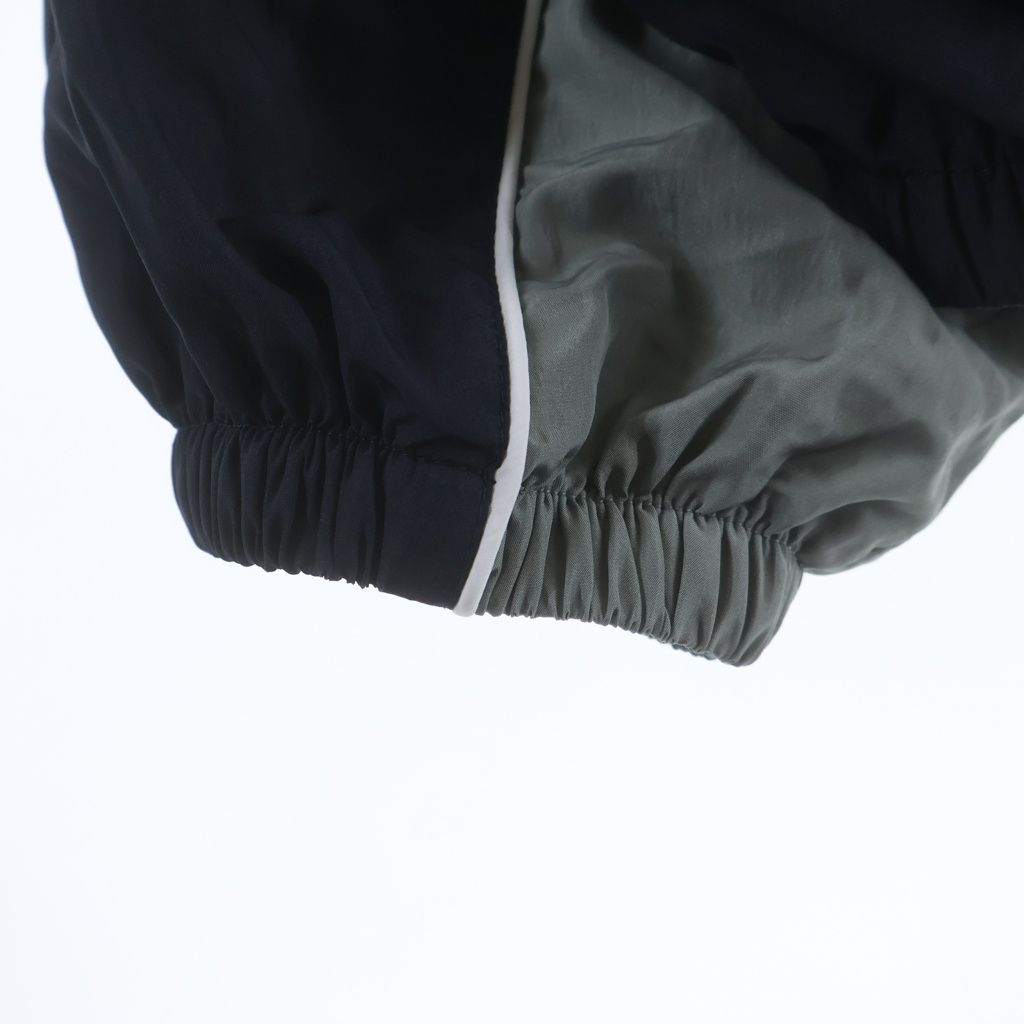 Miu Miu Technical Nylon Zip Up Jacket Gray Black — view 5