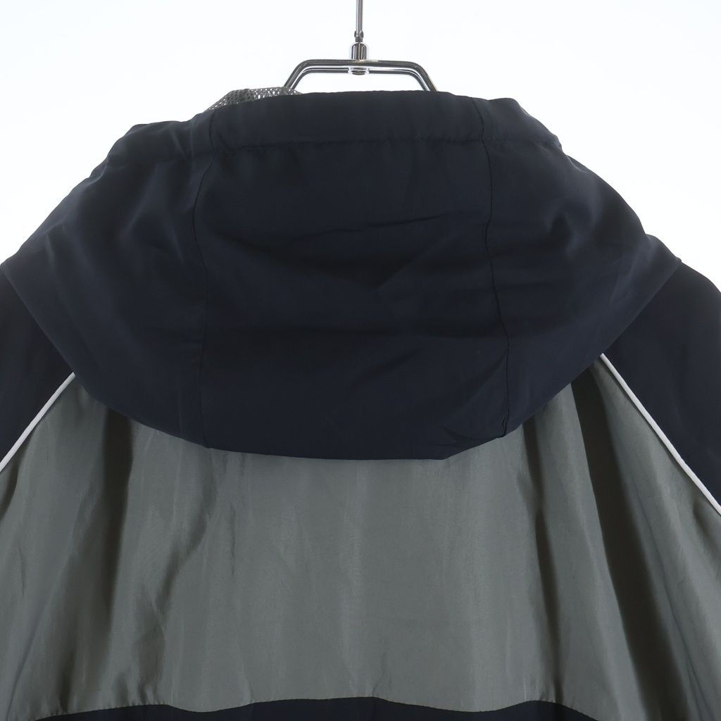 Miu Miu Technical Nylon Zip Up Jacket Gray Black — view 4