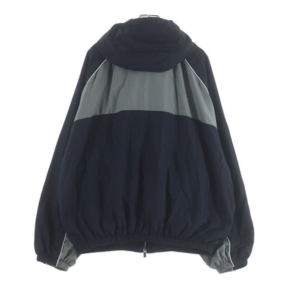 Miu Miu Technical Nylon Zip Up Jacket Gray Black — view 2