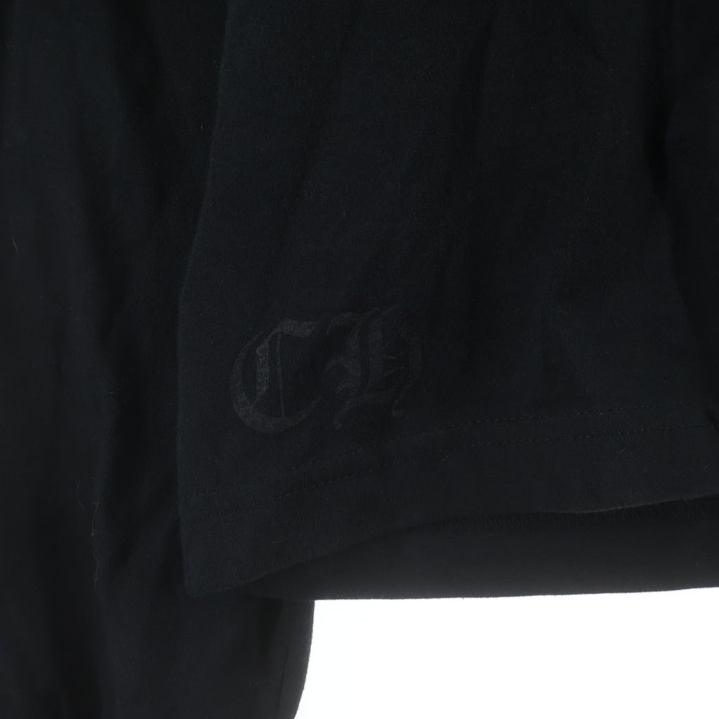 Chrome Hearts Neck Logo L S Tee Print Long Sleeve T-Shirt Top Black — view 5