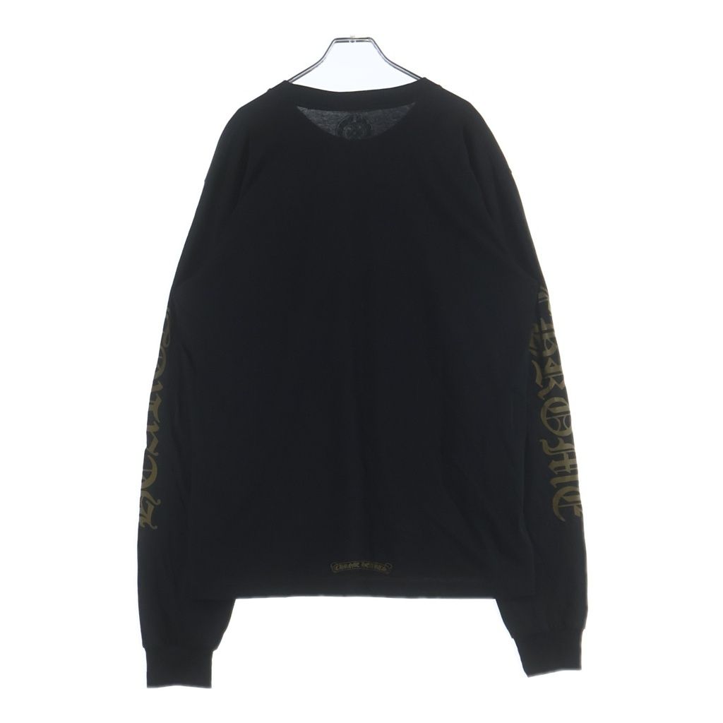 Chrome Hearts Neck Logo L S Tee Print Long Sleeve T-Shirt Top Black — view 2