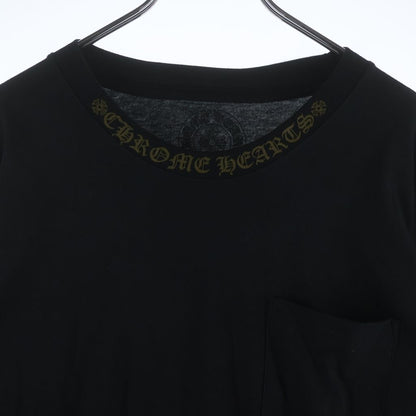 Chrome Hearts Neck Logo L S Tee Print Long Sleeve T-Shirt Top Black — view 3