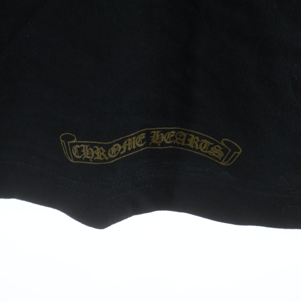 Chrome Hearts Neck Logo L S Tee Print Long Sleeve T-Shirt Top Black — view 6