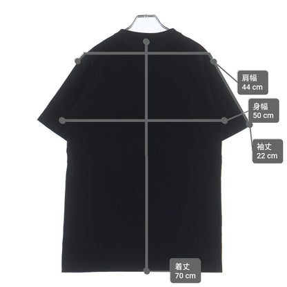Dior Judy Blame Tee Logo Embroidery Crew Neck Cotton Short Sleeve T-Shirt Black — view 9