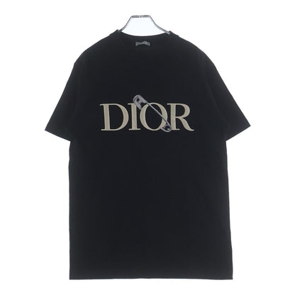 Dior Judy Blame Tee Logo Embroidery Crew Neck Cotton Short Sleeve T-Shirt Black