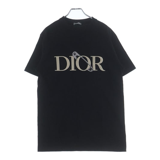 Dior Judy Blame Tee Logo Embroidery Crew Neck Cotton Short Sleeve T-Shirt Black