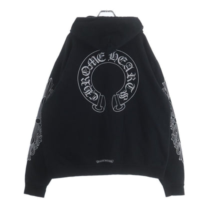 Chrome Hearts Sweatshirt Plvr Sleeve Floral Back Horse Shoe Print Pullover
