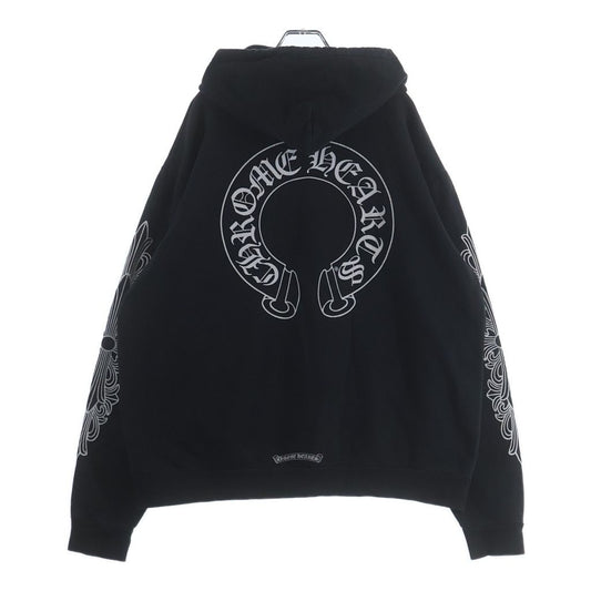 Chrome Hearts Sweatshirt Plvr Sleeve Floral Back Horse Shoe Print Pullover