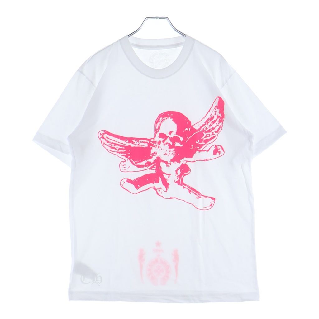 Chrome Hearts Foti Miss Lerlene Tee Print Short Sleeve T-Shirt White Pink