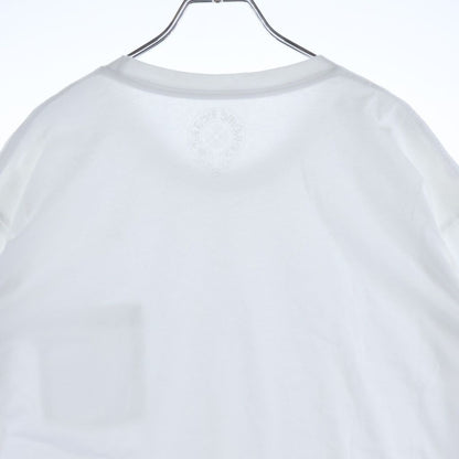 Chrome Hearts Neck Logo Tee Print Crew Short Sleeve T-Shirt White — view 4