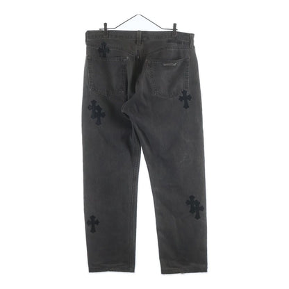 Chrome Hearts Levi's Vntg Blk Red Tab Washed 501 Denim Pants with Cross Patch — view 2