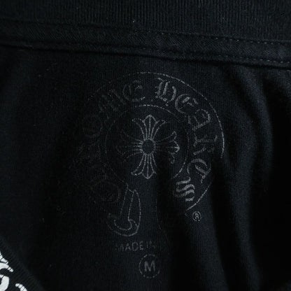 Chrome Hearts CH LS Neck Logo Print Sleeve Long T-Shirt Top Black — view 7