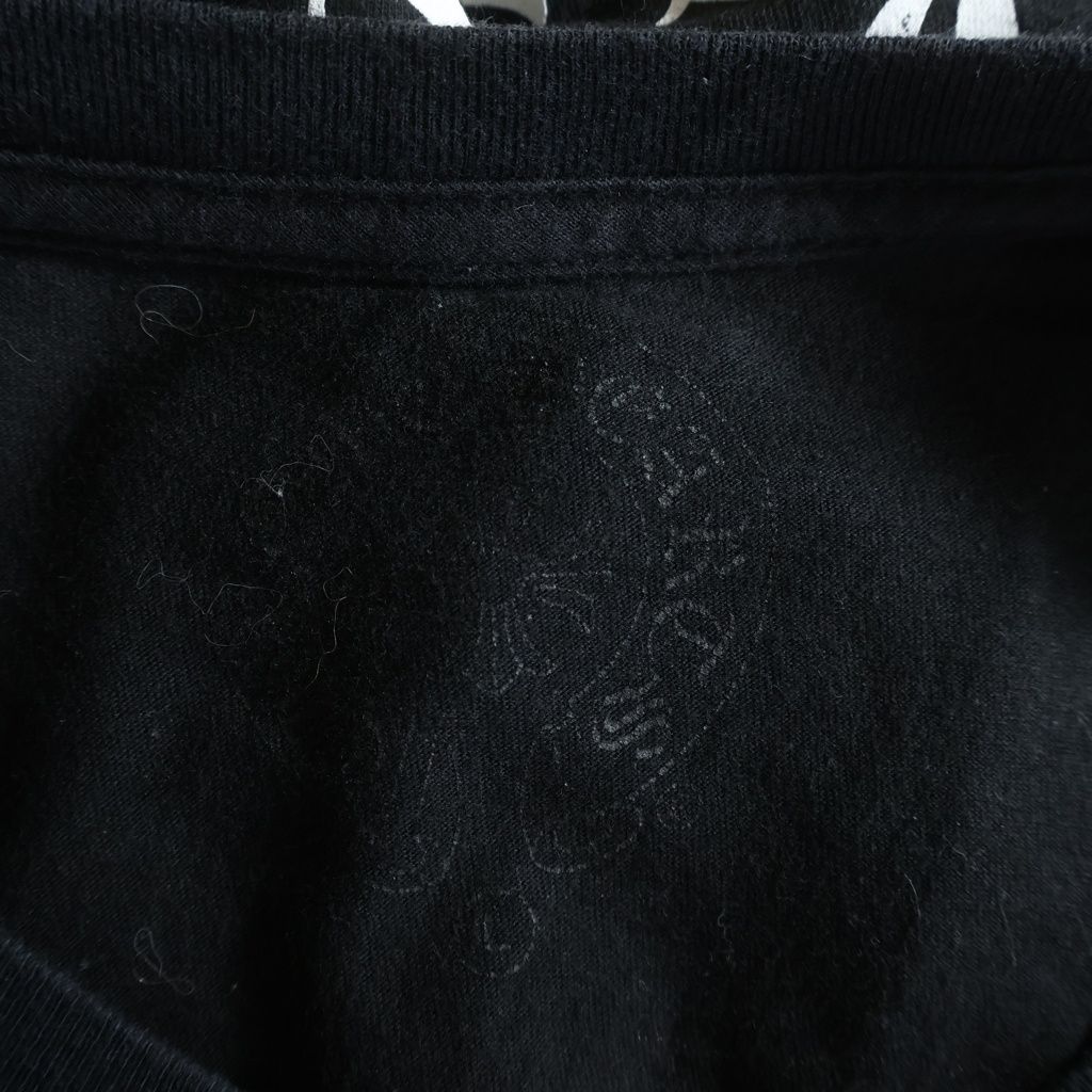 Chrome Hearts CH T-shrt 1 Back English Print T-Shirt Short Sleeve Top Black — view 7