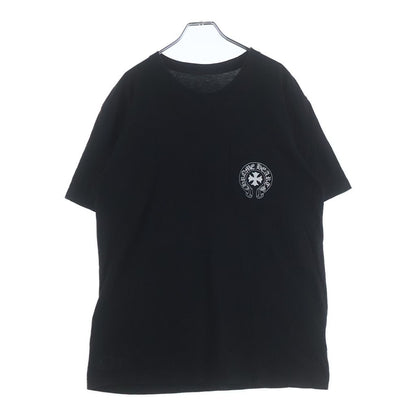 Chrome Hearts CH T-shrt 1 Back English Print T-Shirt Short Sleeve Top Black — view 2