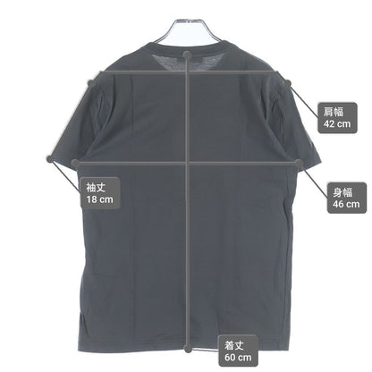Prada Triangle Logo Pocket Short Sleeve T-Shirt Gray — view 9