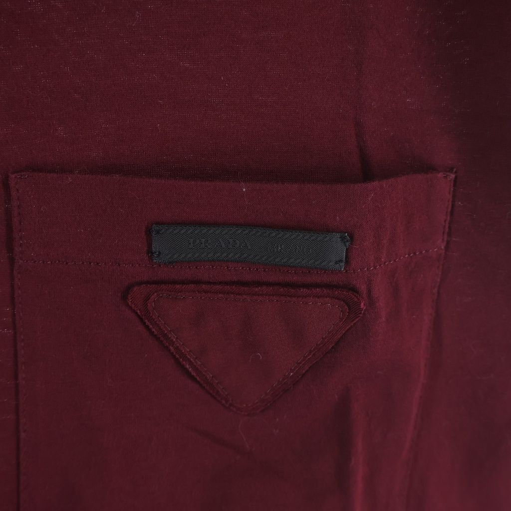 Prada Triangle Logo Pocket Short Sleeve T-Shirt — view 4