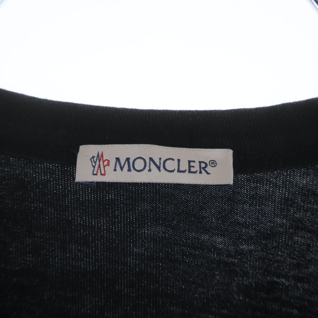 Moncler Maglia T-Shirt Crew Neck Long Sleeve T Black — view 7